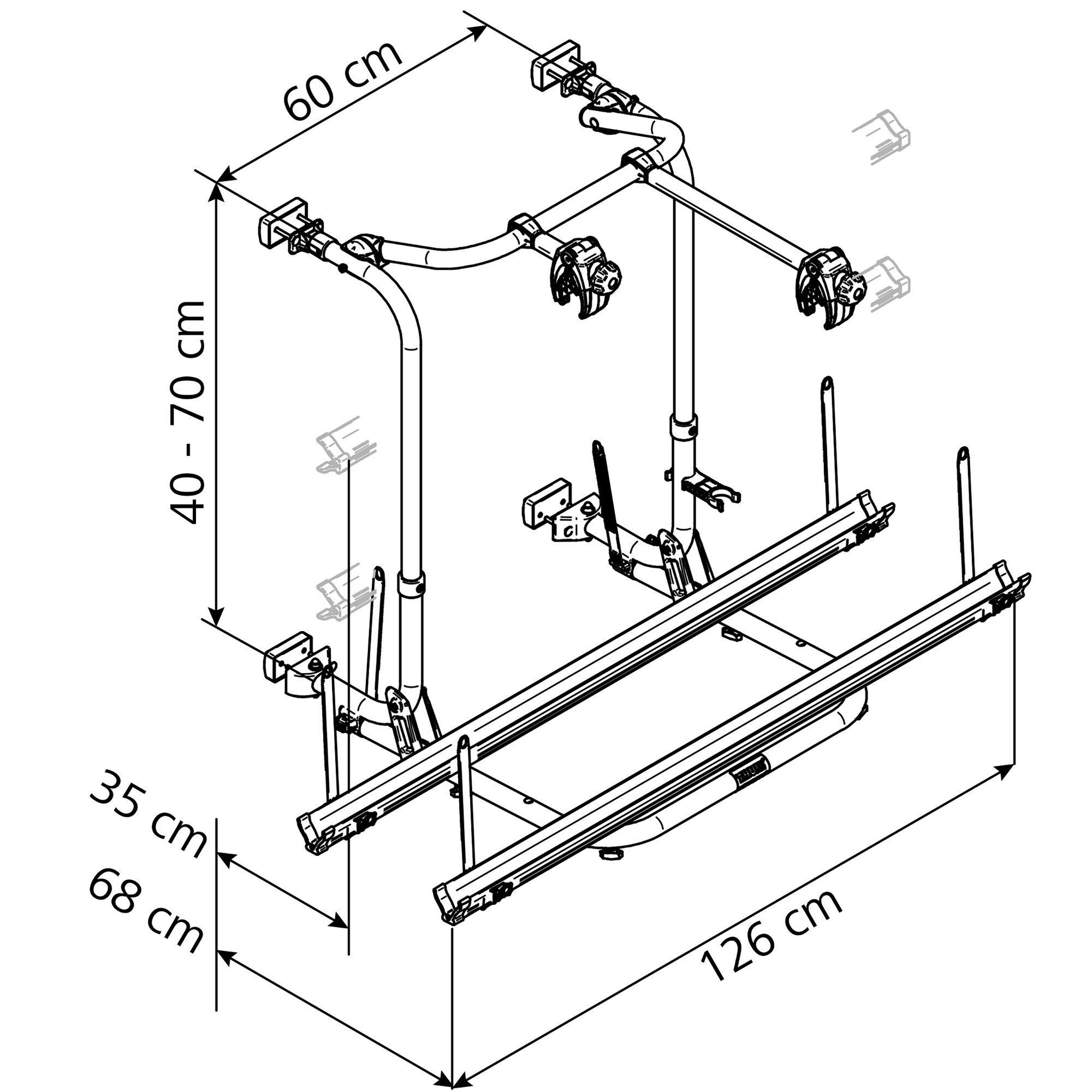 Product image 3 of the product “Fahrradträger Thule Sport G2, Short Short”